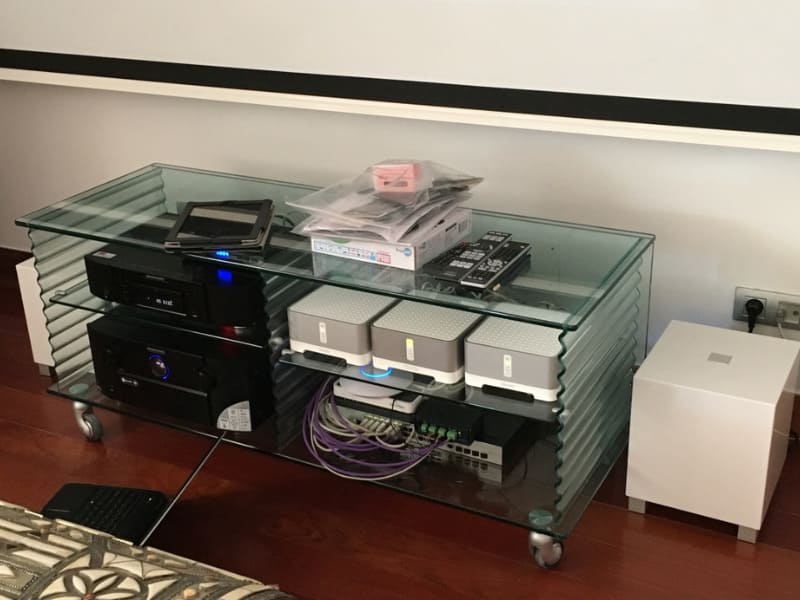 equipo cine en atico