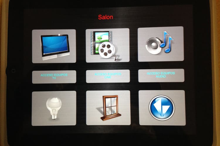 menu control av vantage