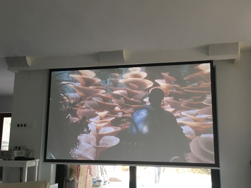 pantalla cine en salon