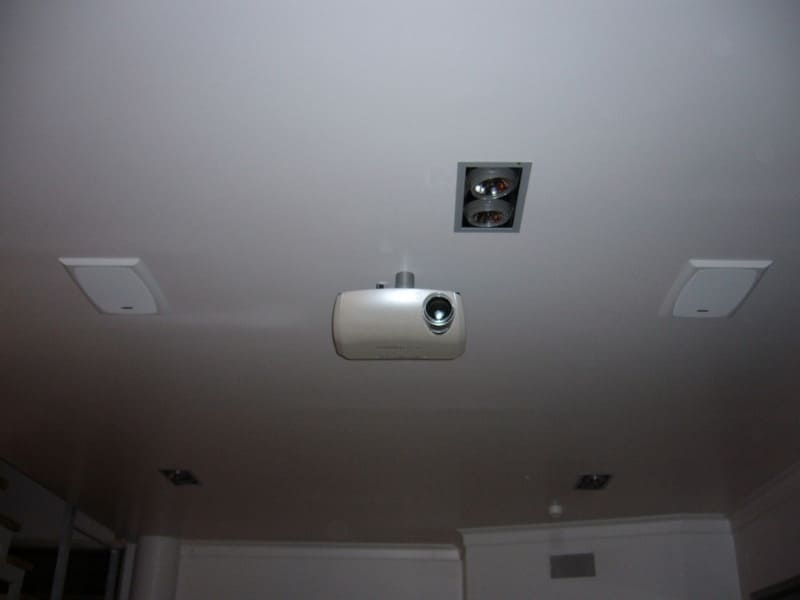 proyector cine en el bosque